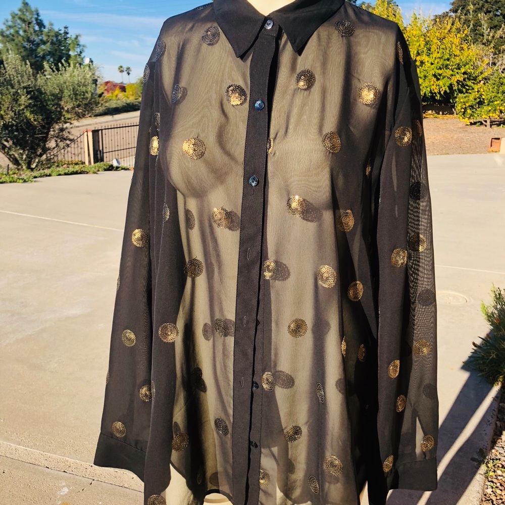 Black party blouse!!